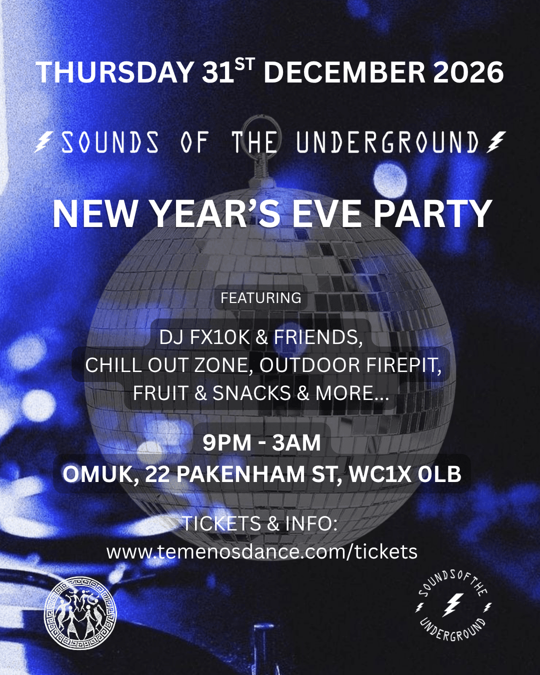 NYE PARTY 'SOUNDS OF THE UNDERGROOUND'